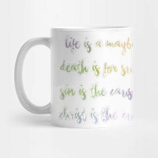 Sin is the cause - Christ is the cure - Holy Thursday Paperwork Mug